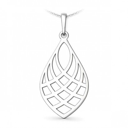 Stříbrný přívěsek kapka s ornamentem