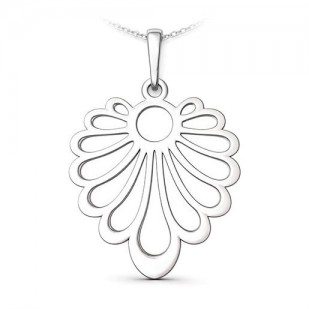 Stříbrný přívěsek vějíř