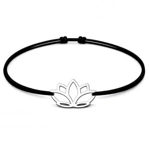 Šňůrkový náramek lotus