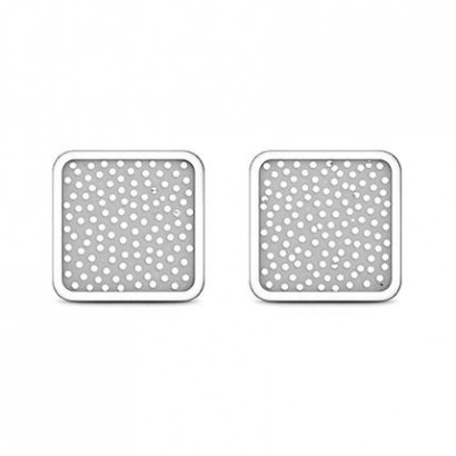 Stříbrné náušnice čtverce