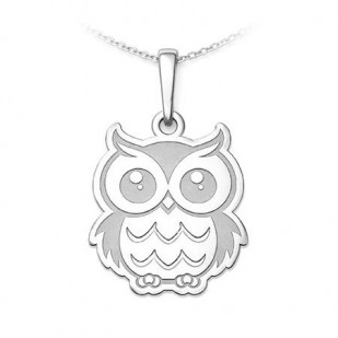 Stříbrný přívěsek sova