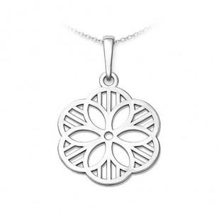 Stříbrný přívěsek stylizovaná květina