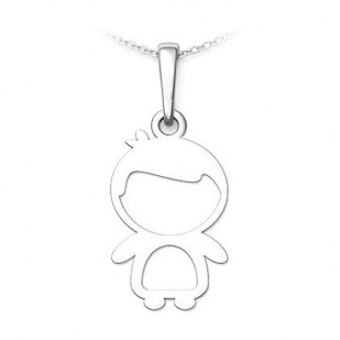 Stříbrný přívěsek kluk