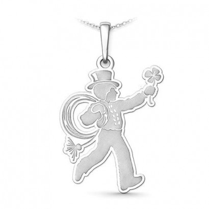 Stříbrný přívěsek kominík