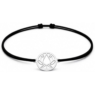 Šňůrkový náramek lotosový květ