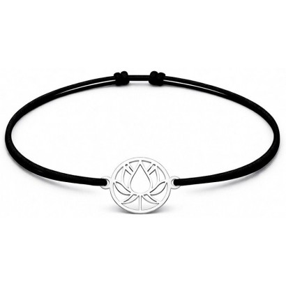 Šňůrkový náramek lotosový květ