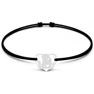 Šňůrkový náramek pes a kočka