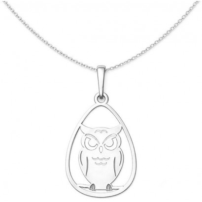 Stříbrný přívěsek sova