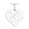 Přívěsek srdce s otisky stop