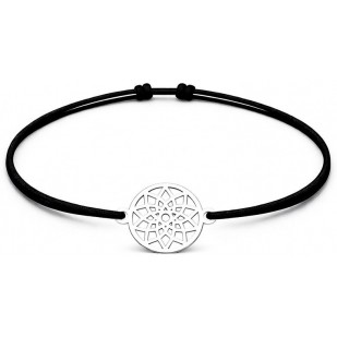 Šňůrkový náramek mandala Barva: Červená