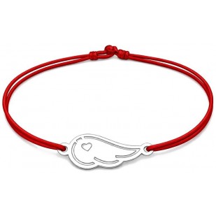 Šňůrkový náramek andělské křídlo Barva: Černá