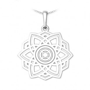 Stříbrný přívěsek mandala