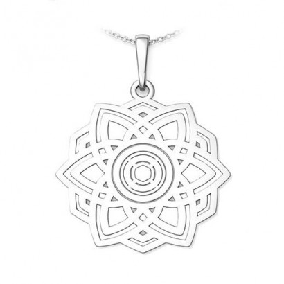 Stříbrný přívěsek mandala