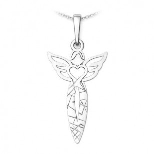Stříbný přívěsek anděl