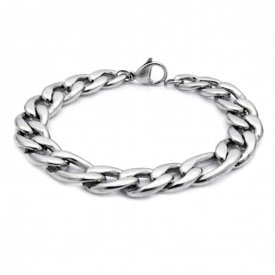 Ocelový náramek FIGARO š. 12 mm, délka 21 cm