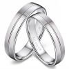 Snubní ocelové prsteny - pár NSS3017