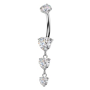 Visací piercing do pupíku - TITAN