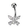 Piercing do pupíku motýl