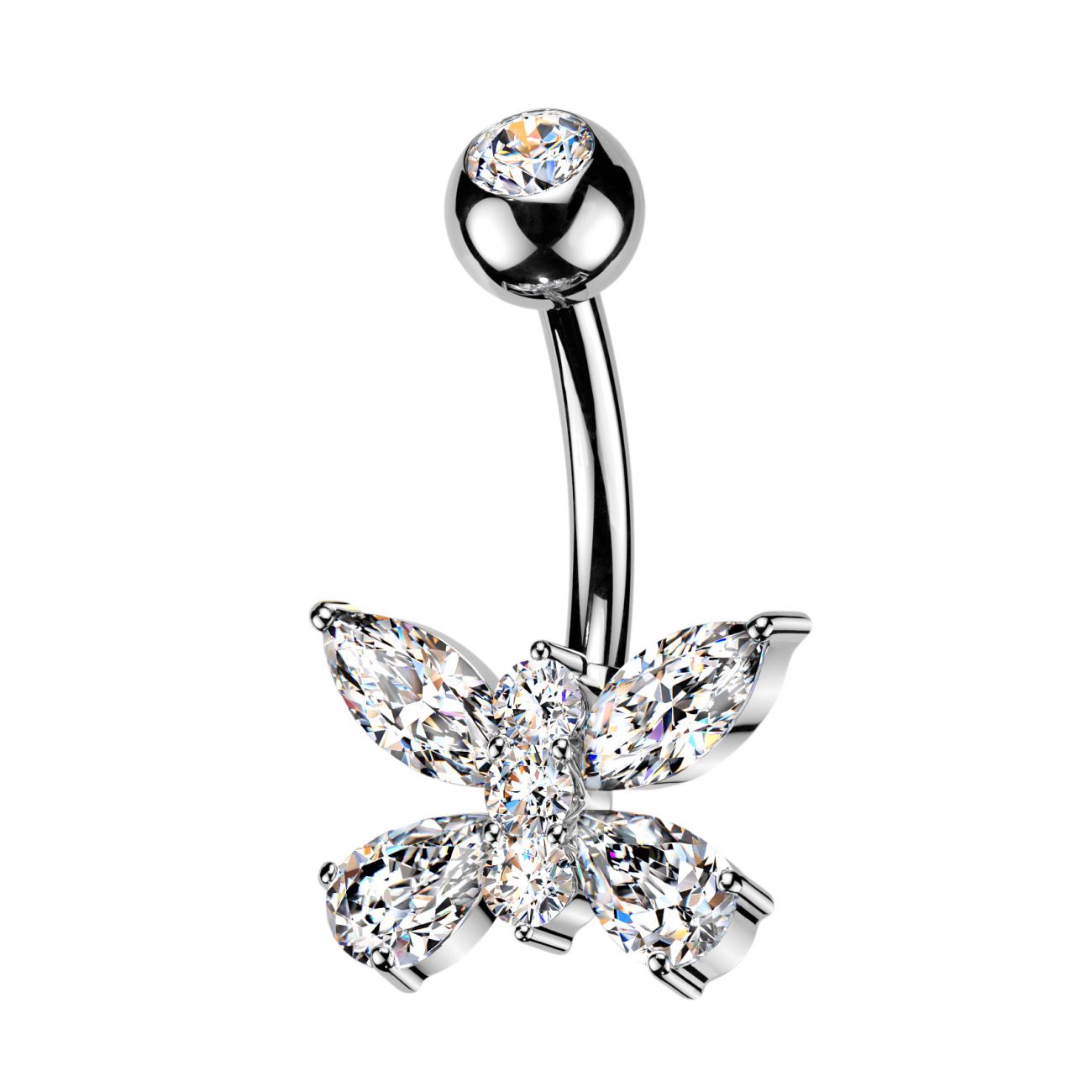 MARRE Piercing do pupíku motýl - WP0121
