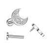 Piercing do brady - měsíc (1,2 x 8 mm)