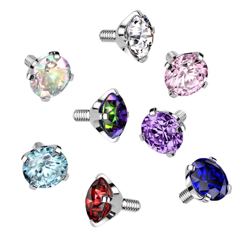S4U Náhradní kamínek TITAN, závit 1,2 mm, 3mm (modrá) - TIT1069-03B
