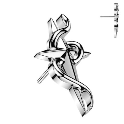 Náhradní ozdobná část k PUSH IN piercingu TITAN