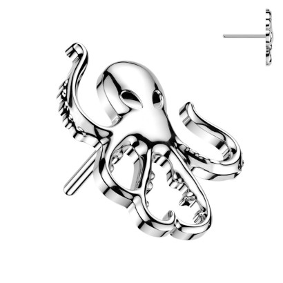 Náhradní ozdoba - chobotnice k PUSH IN piercingu TITAN
