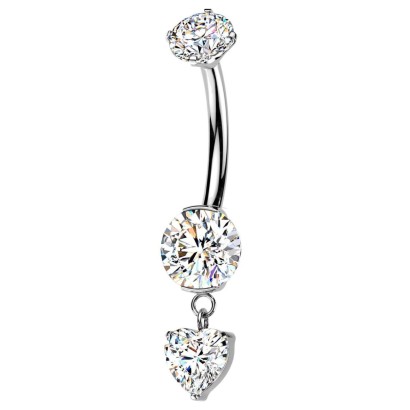 Visací piercing do pupíku - TITAN