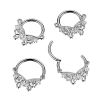 Piercing segment kruh TITAN motýlek (1,2 x 10 mm)