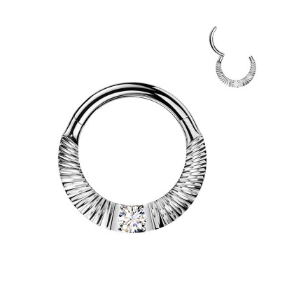Piercing segment kruh TITAN se zirkonem (1,2 x 8 mm)