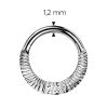 Piercing segment kruh TITAN se zirkonem (1,2 x 8 mm)