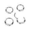 Piercing segment kruh TITAN se zirkonem (1,2 x 8 mm)
