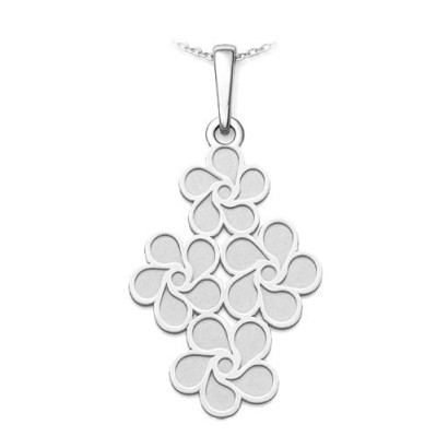 Stříbrný přívěsek květinový ornament