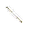 Zlacený industrial piercing se zirkony