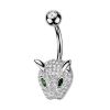 Piercing do pupíku leopard