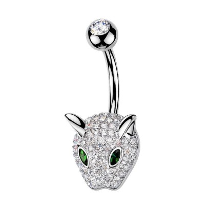 Piercing do pupíku leopard