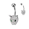 Piercing do pupíku leopard