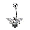 Piercing do pupíku včelka
