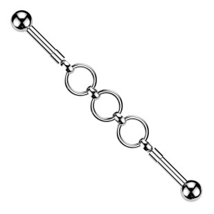 Industrial piercing s kroužky