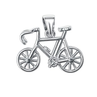 Stříbrný přívěsek bicykl - jízní kolo