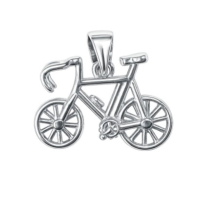 Stříbrný přívěsek bicykl - jízní kolo