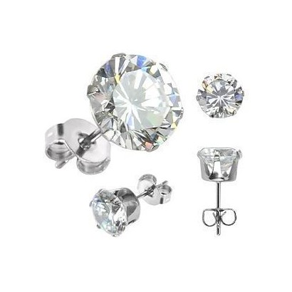 Naušnice pecky chirurgická ocel HWFXTSE01s (4 mm)