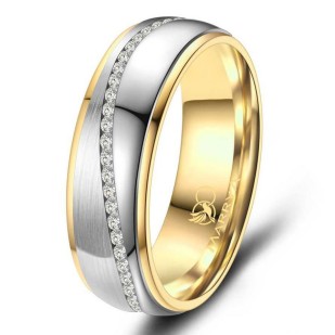 ES22 Dámský snubní prsten nerezová ocel