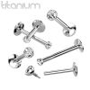 Piercing do brady titan (1,0 x 8 mm, kamínek 2 mm)