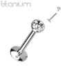 Piercing do brady titan (1,0 x 8 mm, kamínek 3 mm)