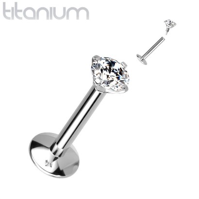 Piercing do brady titan (1,0 x 8 mm, kamínek 3 mm)