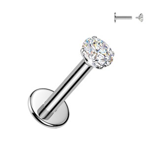 Piercing do brady - labreta TITAN Moissanit 0.11ct (3mm)