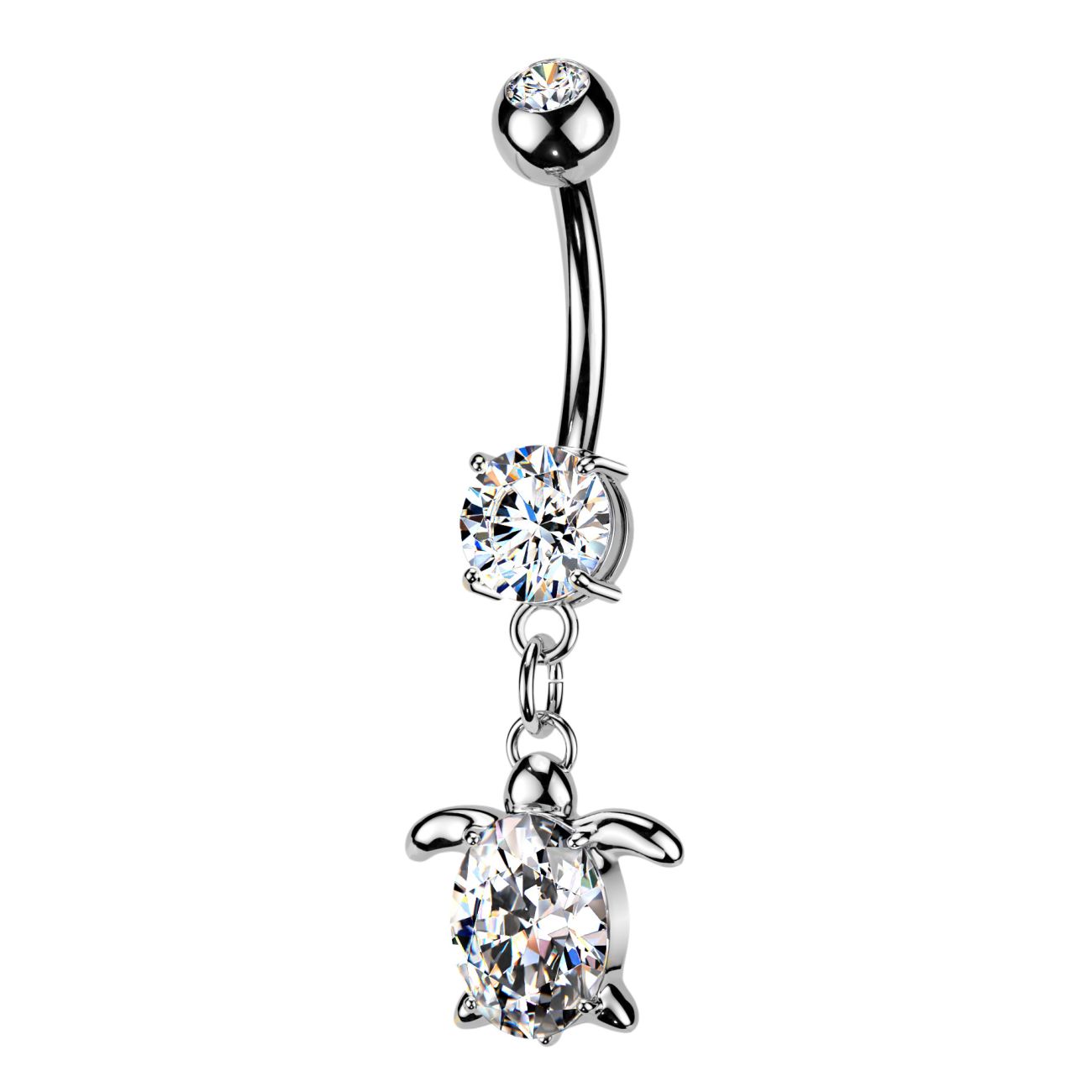 MARRE Visací piercing do pupíku želvička - WP0142
