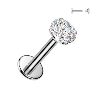 Piercing do brady - labreta TITAN Moissanit 0.25ct (4mm)