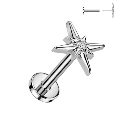 Piercing do brady - PUSH IN labreta TITAN